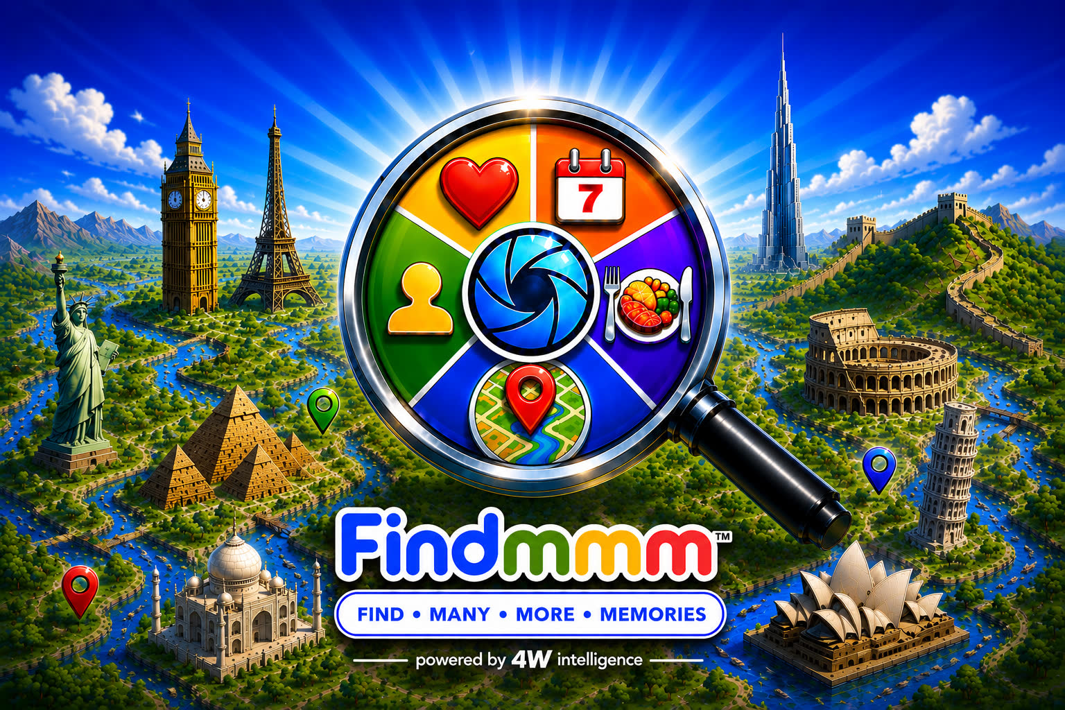 A colourful world of memories and landmarks